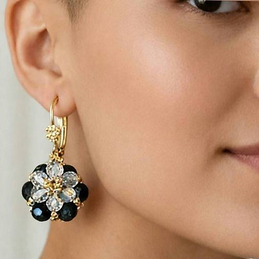 Náušnice Polnočný kvet