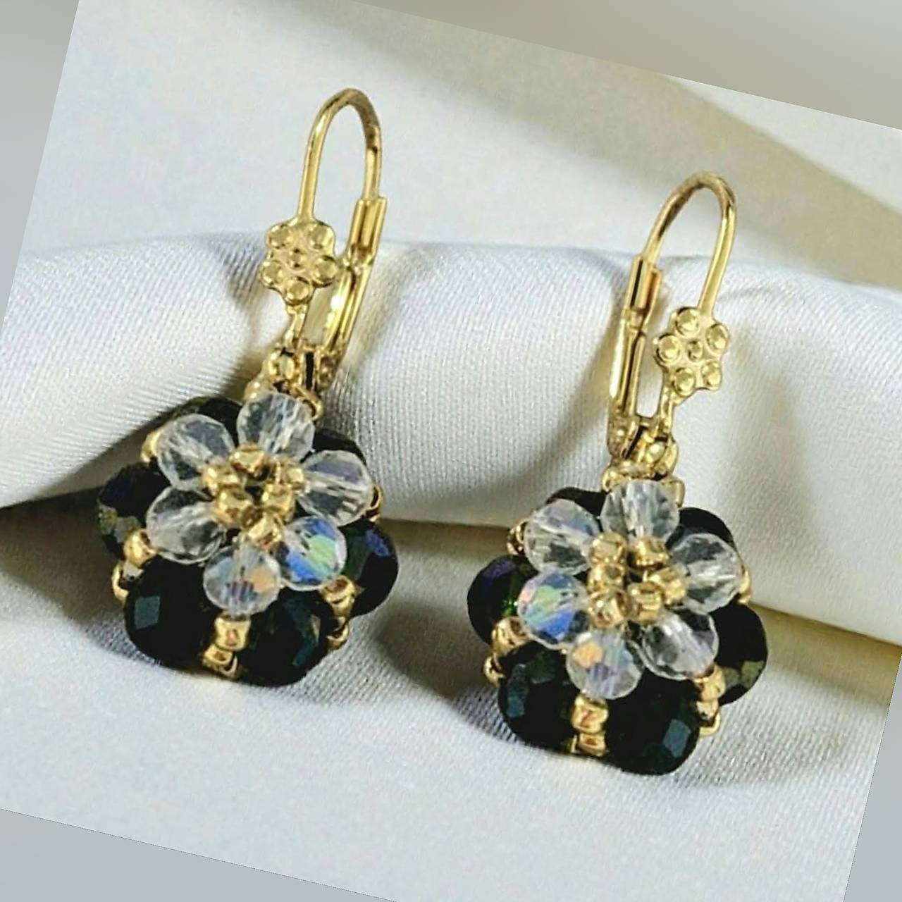 Náušnice Polnočný kvet