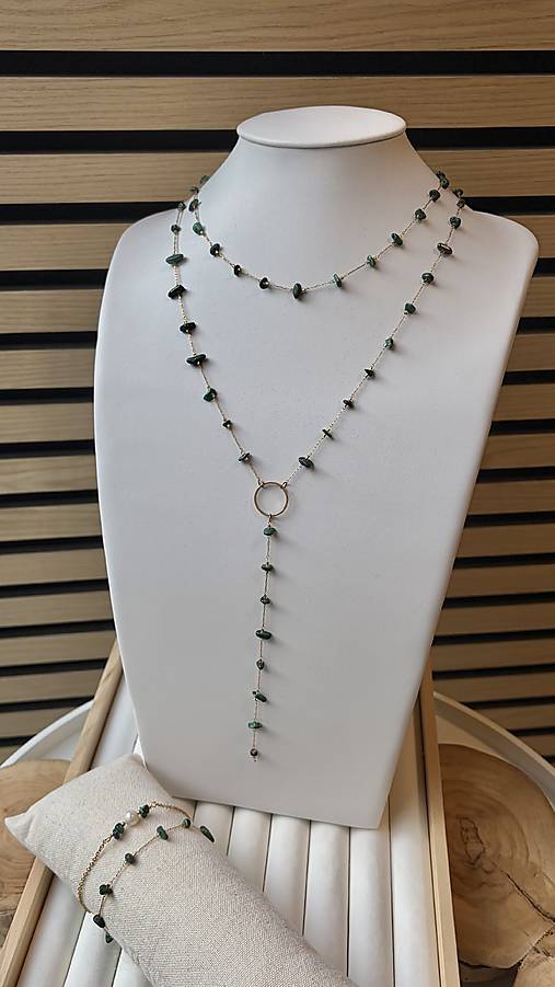 Náhrdelník malachit