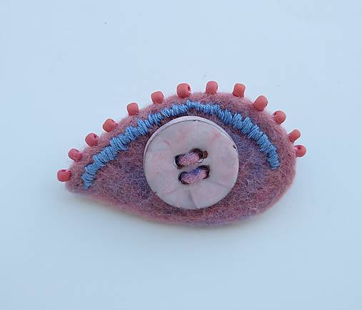 Brošne - Plstená brošňa - Okaňa - 18055743_