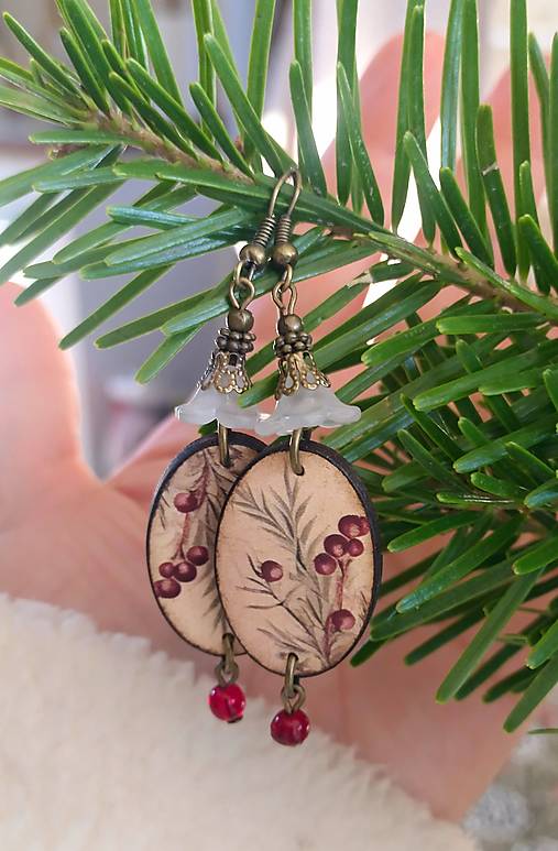 Náušnice - Vianočné - 18057361_