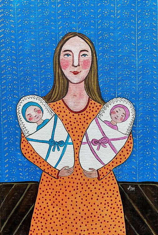 Obrazy - Obraz "Šťastie v náručí" - 18056509_