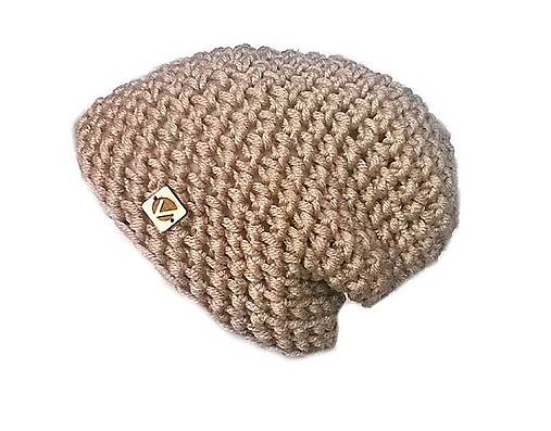 Čiapky, čelenky, klobúky - Čarovná zima - ručne háčkovaná čiapka bez žmolkov (Ťavia) - 18058154_