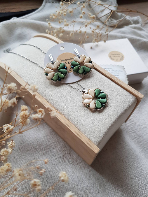 Korálkový set 4lístkové šťastie