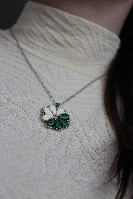 Korálkový set 4lístkové šťastie