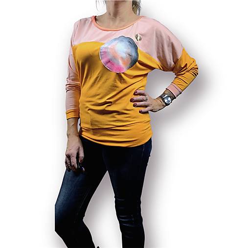 Tričko malované Mandarinne