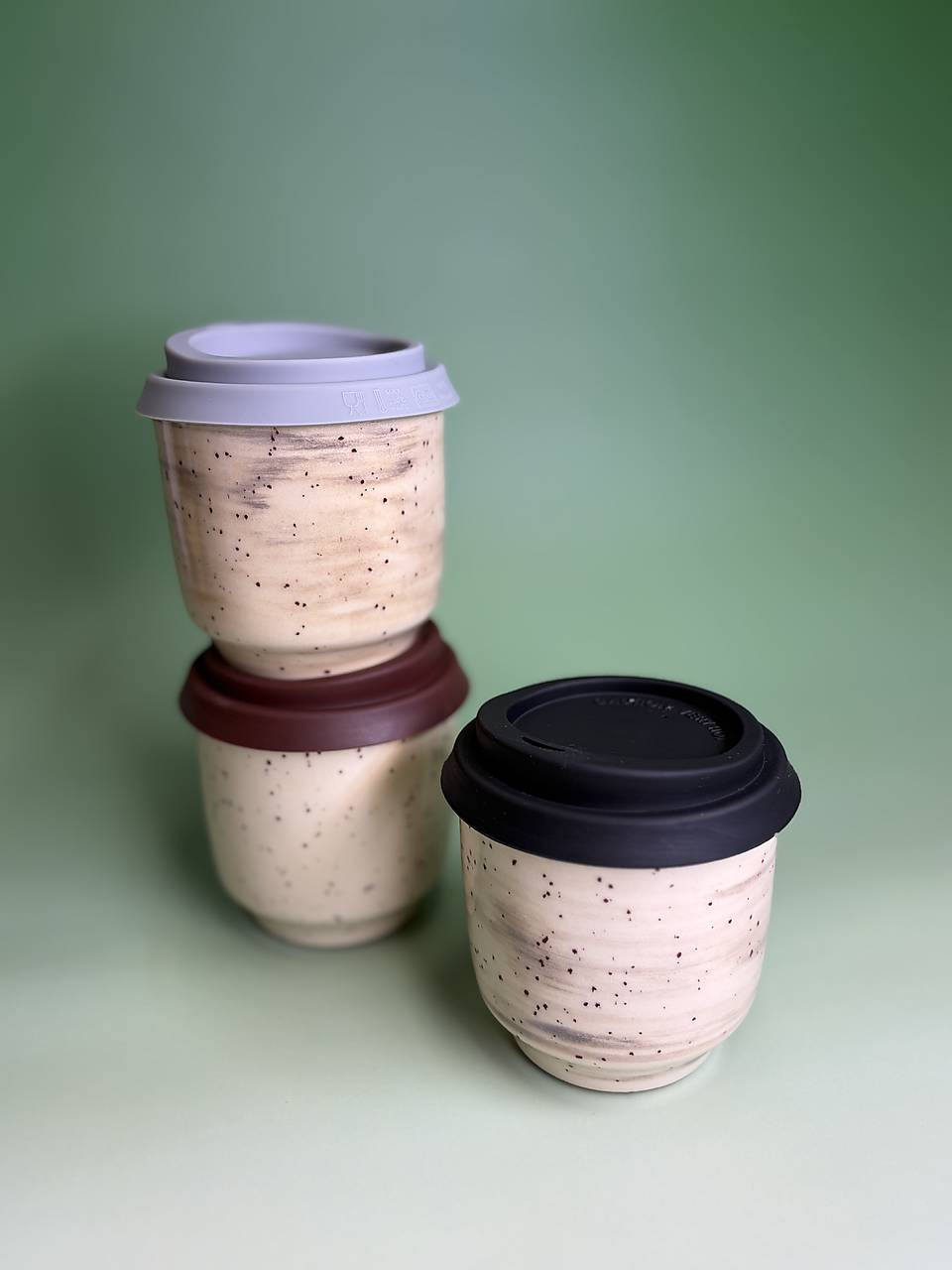 Keramický travel cup Poppy (priesvitné viečko)