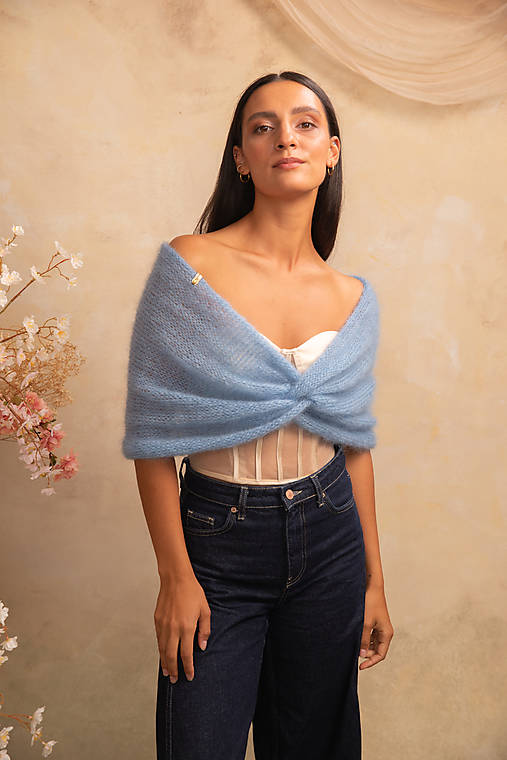 Mohérový pléd „Romantic Sky“