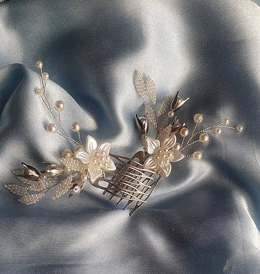 Ozdoby do vlasov - malé hrebienky - 18059751_