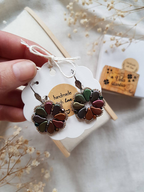 Náušnice 4lístkové šťastie