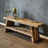 Nábytok - Jednoduchá lavička na prezúvanie zo starého dreva  - 18059083_