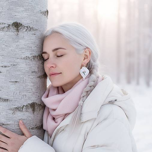 Náušnice - Vyšívané šujtášové náušnice PRÍRODA V SRDCI - 18059877_