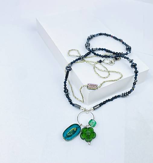 Náhrdelník korálky 2ks