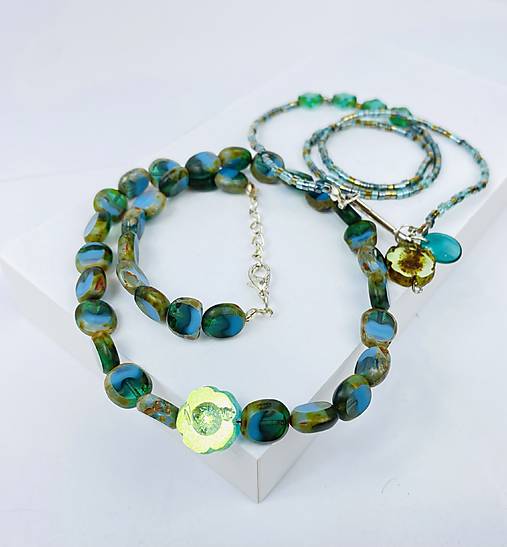 Náhrdelník korálky 2ks