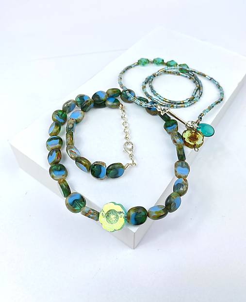 Náhrdelník korálky 2ks