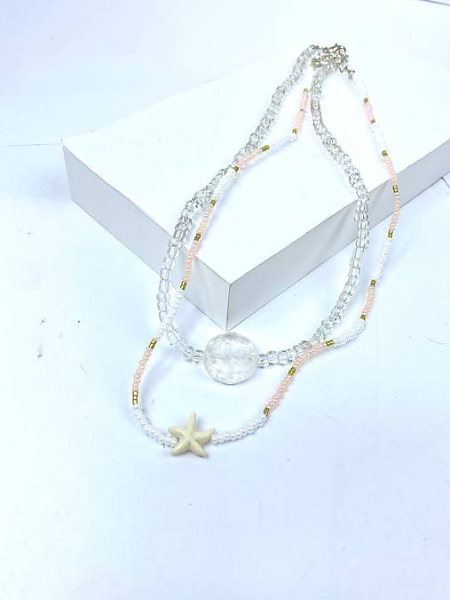 Náhrdelník korálky 2ks