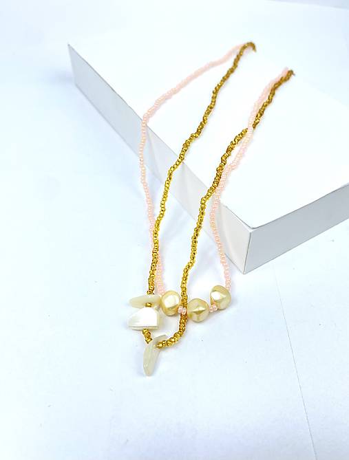 Náhrdelník korálky 2ks