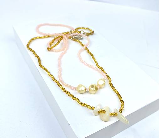 Náhrdelník korálky 2ks