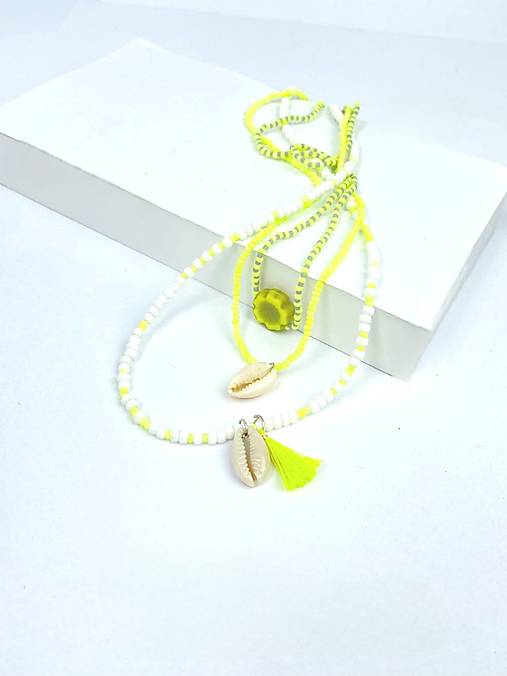 Náhrdelník korálky 3ks