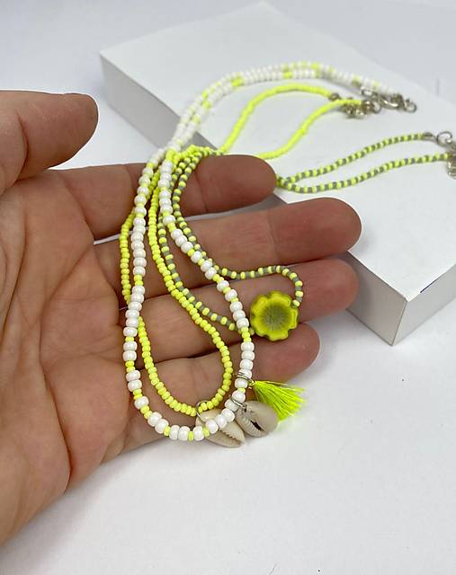 Náhrdelník korálky 3ks