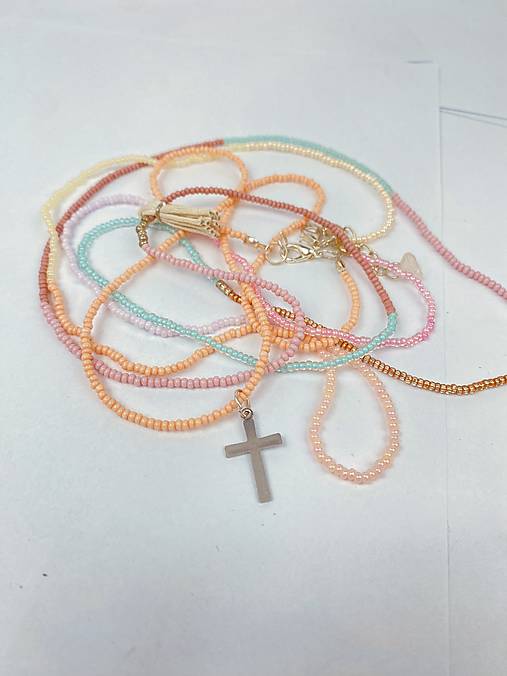 Náhrdelník korálky 3ks