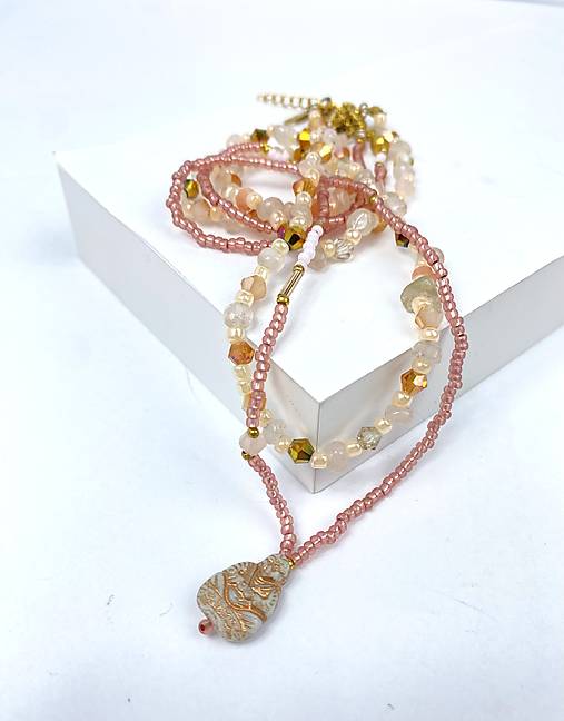 Náhrdelník korálky 2ks