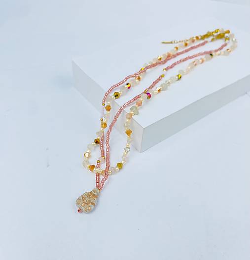 Náhrdelník korálky 2ks