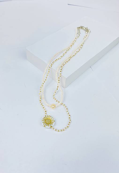 Náhrdelník korálky 2ks