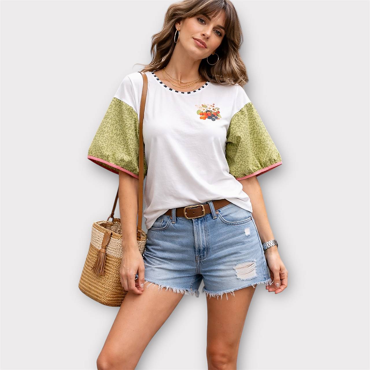 Tričko 🍓 a balónové rukávy