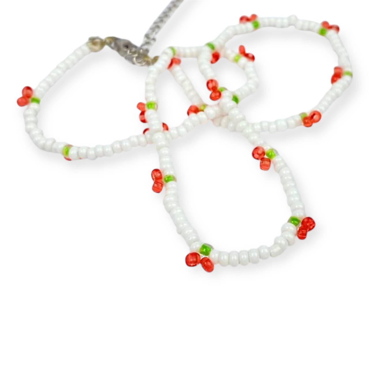 Náhrdelník  korálkový třešně