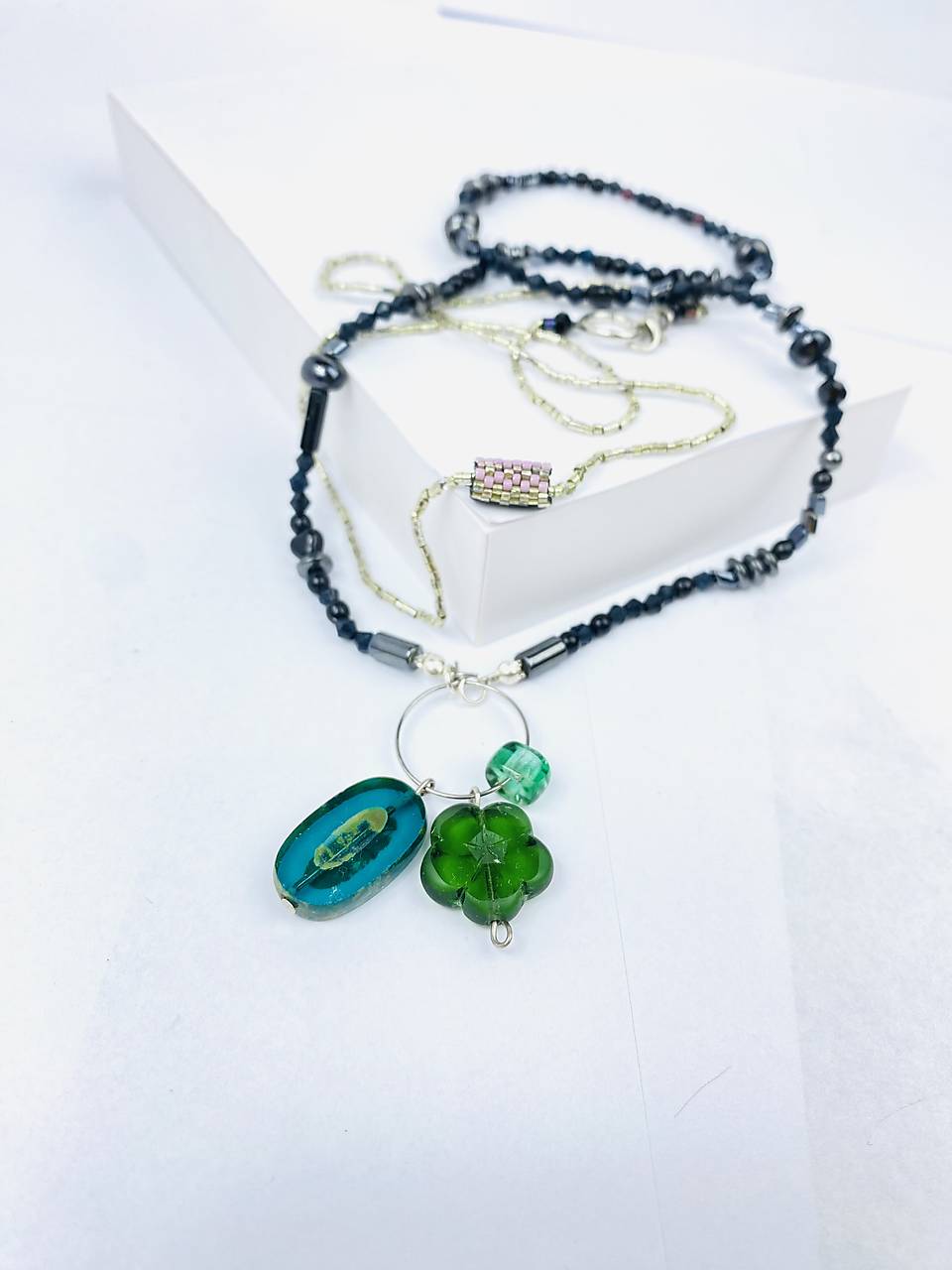 Náhrdelník korálky 2ks