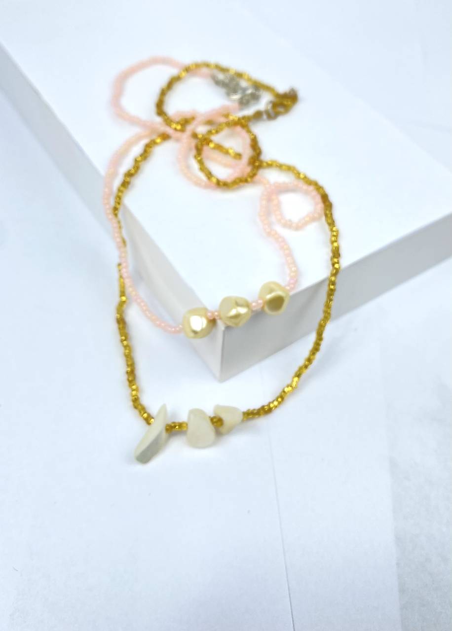 Náhrdelník korálky 2ks