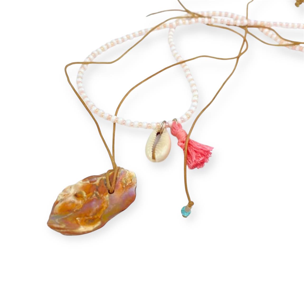 Náhrdelník korálky 2ks