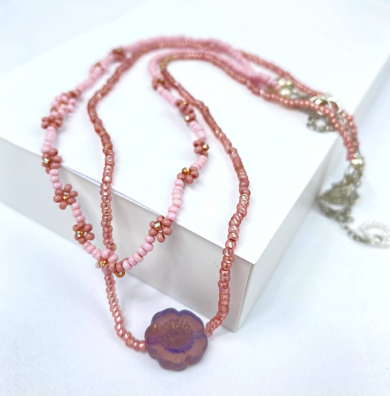 Náhrdelník korálky 2ks