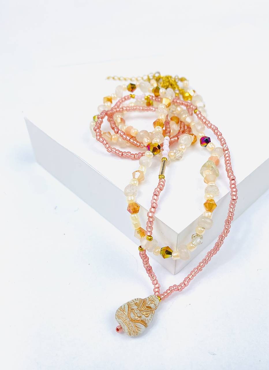 Náhrdelník korálky 2ks