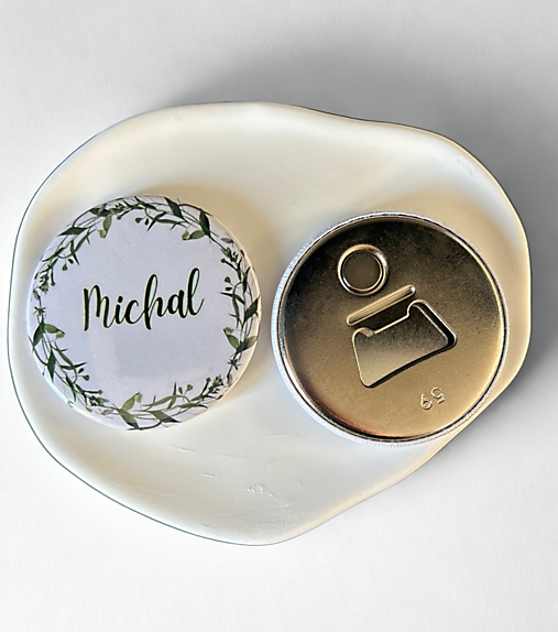 Darčeky pre svadobčanov - Otvárač na fľaše s magnetom - personalizovaný - 18059600_