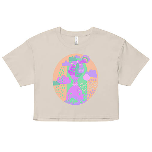 Topy, tričká, tielka - Matka Zem CROP TOP - 18061016_