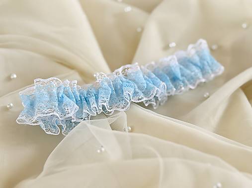 Spodná bielizeň - Svadobný podväzok XL-XXL - 18060894_