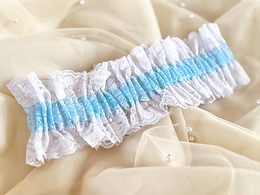 Spodná bielizeň - Svadobný podväzok XL-XXL - 18060899_