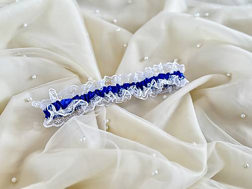 Spodná bielizeň - Svadobný podväzok L-XL - 18060912_