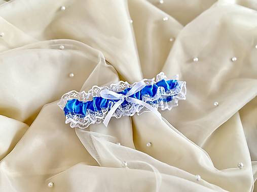 Spodná bielizeň - Svadobný podväzok S,M - 18060926_
