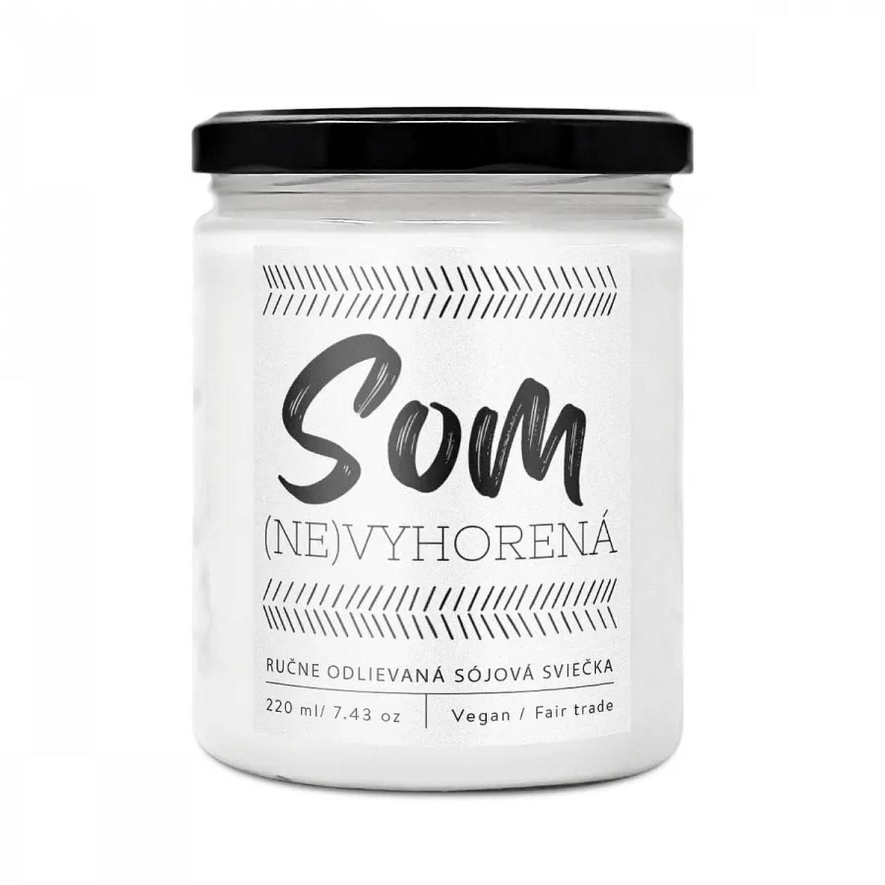 (NE)vyhorená - dizajnová handmade sviečka Soaphoria