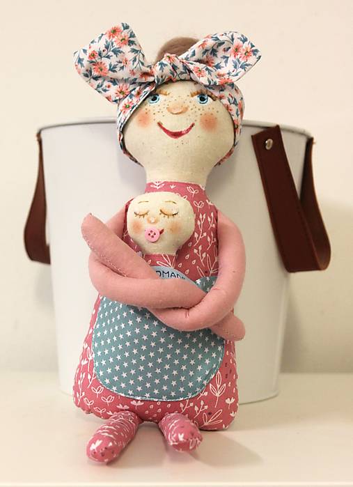 Hračky - mamka Mara  / ružová - 18061097_