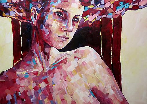 Obrazy - Sláva novým začiatkom - obraz na stenu, maľba, originál - 18061554_