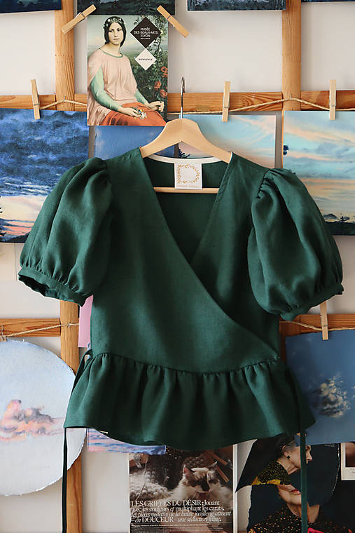 Blúzky a košele - Zavinovacia Blúzka Anemone – 5 variantov rukávov - 18061544_