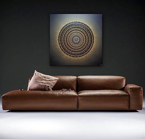 Obrazy - Mandala ŠPIRÁLA ŽIVOTA 100 x 100 - 18061698_