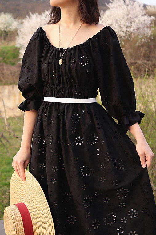 Šaty - Šaty Paysanne 3 varianty rukávov - 18062262_