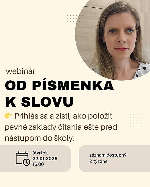 Od písmenka k slovu - webinár 22.01.2026