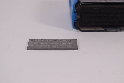 Materiál ručne robený - Štočok pre pečiatku 14x41mm - 18062184_