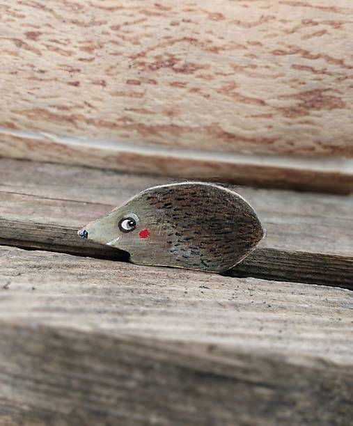 Brošne - Ježkobroška menšia. - 18064545_